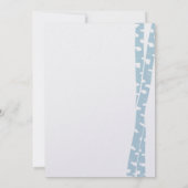 Berkenboom en sneeuwvlokken Vrijgezellenfeest ijsb Kaart (Achterkant)