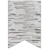 Berkenboom hart initialen rustieke bruiloft banner (Eerste vlag)