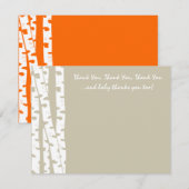 Berkenboom Nota van Bedankt Notitiekaartje (Voorkant / Achterkant)