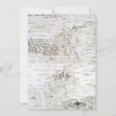 berkenboom rustiek vrijgezellenfeest kaart (Achterkant)