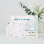 berkenboom Western zadel RSVP Kaartje (Staand voorkant)