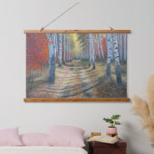 berkenboompje hangend wandkleed (Slaapkamer)