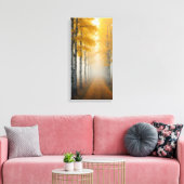 berkenboomsteeg canvas afdruk (Insitu (Woonkamer))