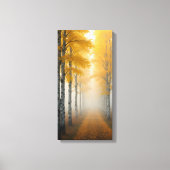 berkenboomsteeg canvas afdruk (Voorkant)