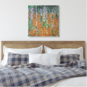 berkenbos | Gustav Klimt | Canvas Afdruk (Insitu (Slaapkamer))