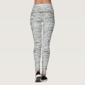 Berkenhout textuur leggings (Achterkant)