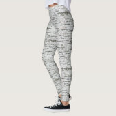 Berkenhout textuur leggings (Links)