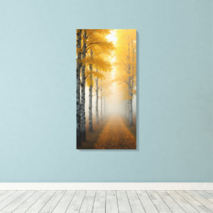Berkenlaan Canvas Afdruk