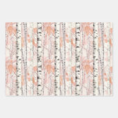 Berkenschors waterverf inpakpapier vel (Voorkant 3)