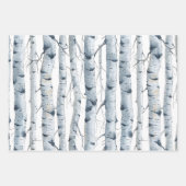 Berkenschors waterverf inpakpapier vel (Voorkant 2)