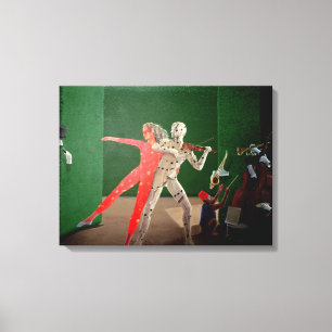 Berkley Hotel Murals - 2 Canvas Afdruk