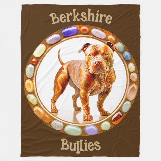 Berkshire Bullies Pit Bull 11 Fleece Deken (Voorkant)
