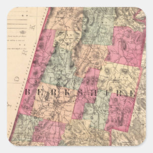 Berkshire County Vierkante Sticker
