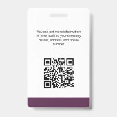 Berkshire Hathaway ID Kaart Badge (Back)