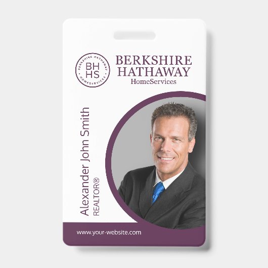 Berkshire Hathaway ID Kaart Badge (Front)