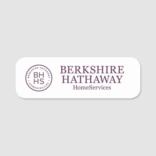 Berkshire Hathaway Name Tag (Voorkant)