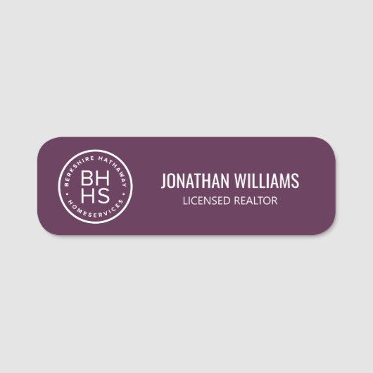 Berkshire Hathaway Name Tag (Voorkant)