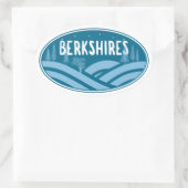 Berkshires Massachusetts Buiten Ovale Sticker (Tas)