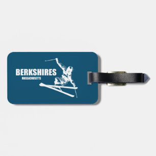 Berkshires Massachusetts Skier Bagagelabel