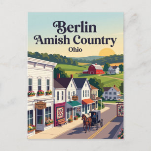 Berlijn Amish Country Ohio Briefkaart