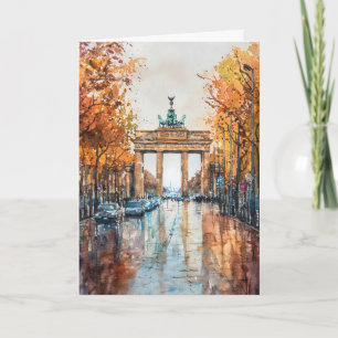 Berlijn Aquarel 3 Kaart