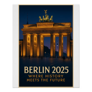 Berlijn – "Brandenburger Tor Lights" Perfect Poster