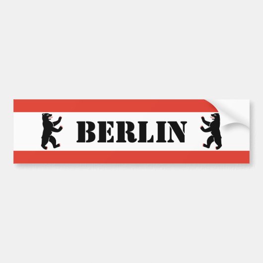 Berlijn Bumpersticker (Voorkant)