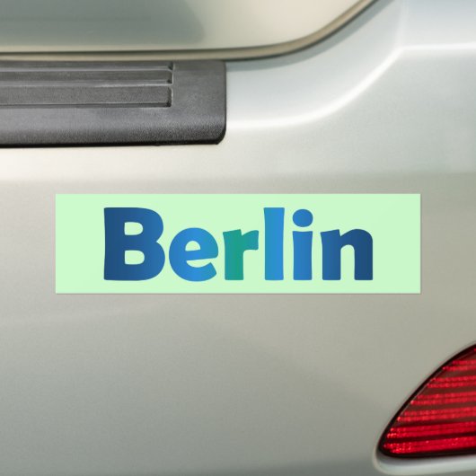 Berlijn Bumpersticker (Op auto)