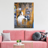 Berlijn camera Graffiti Straatkunst, echte wereld  Canvas Afdruk (Insitu (Woonkamer))