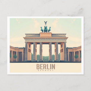 Berlijn Duitsland Brandenburger Tor Pastelreizen Briefkaart