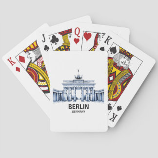 Berlijn Duitsland Brandenburger Tor Pokerkaarten