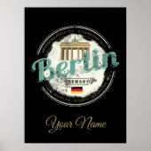 Berlijn Duitsland Brandenburger Tor Souvenir Poster (Voorkant)