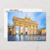 Berlijn, Duitsland Briefkaart (Voorkant / Achterkant)