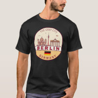 Berlijn Duitsland City Skyline Emblem