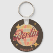 Berlijn Duitsland Disco bal Retro Sleutelhanger (Voorkant)