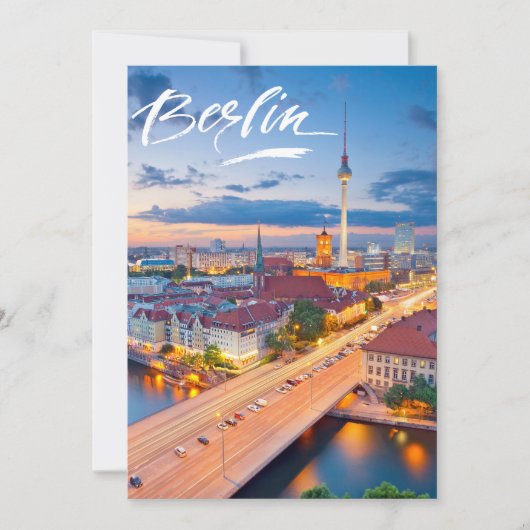 Berlijn ,Duitsland Feestdagenkaart (Voorkant)