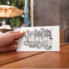 Berlijn Duitsland Landmark Souvenir Briefkaart