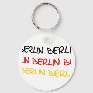 Berlijn, Duitsland Logo Souvenir Sleutelhanger