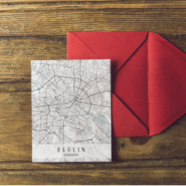 Berlijn Duitsland Map Briefkaart