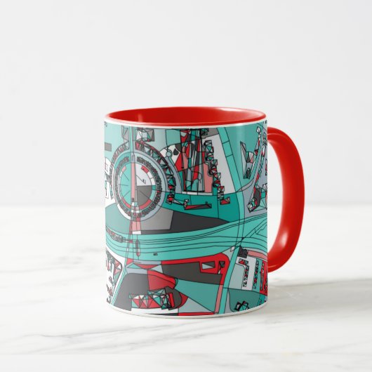 Berlijn, Duitsland Map Mok (Voorkant rechts)