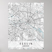 Berlijn Duitsland Map Poster (Voorkant)