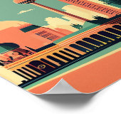 Berlijn Duitsland - Minimalistisch  KunstPoster Poster (Hoek)