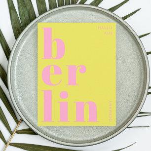 Berlijn Duitsland moderne typografie ansichtkaart Briefkaart