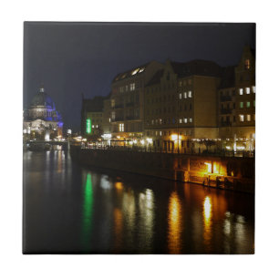 Berlijn Duitsland Night Spree Deutschland Nacht Tegeltje