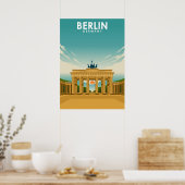Berlijn Duitsland reisillustratie Poster (Keuken)