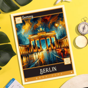 Berlijn, Duitsland    schilderij Briefkaart