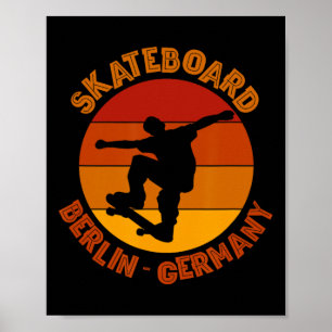 Berlijn Duitsland Skateboarder Urn Skateboarden 2 Poster
