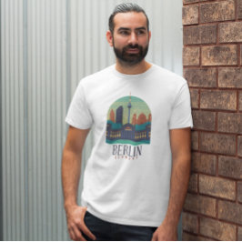 Berlijn Duitsland Skyline T Shirt
