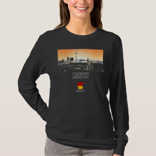 Berlijn Duitsland Skyline Vakantie Souvenirstad T-shirt