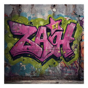 Berlijn Duitsland Straat Graffiti Vintage Poster Perfect Poster